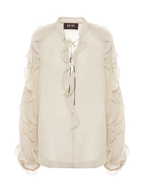 camicia donna con ruches latte Bazar deluxe | S1162-1200127